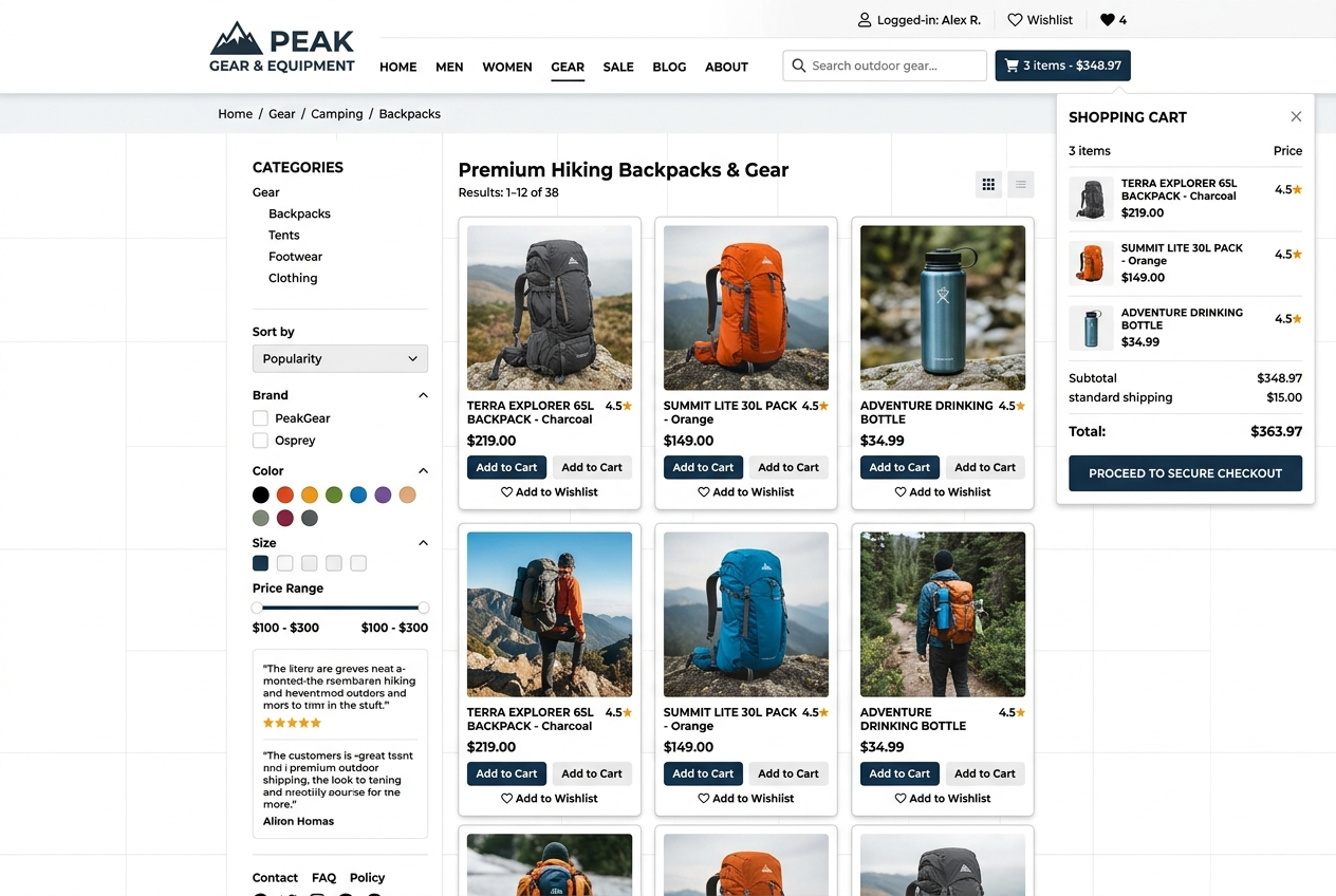 Webwinkel op maat